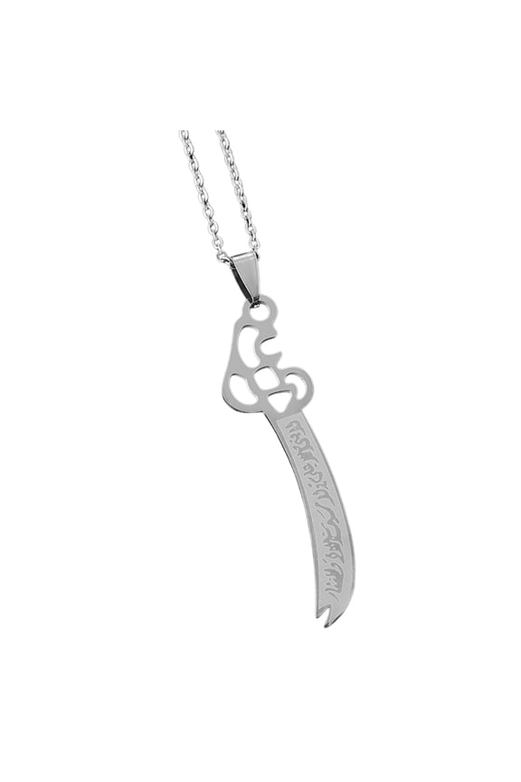 Trendy Customizable Swords Shape Necklace 304 Stainless Steel Jewelry Clavicle Chain Perfect Gift For Him Her