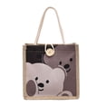 thumbnail image 1 of Trendy Cute Coin Purse Flax Bear For Students Korean Handbag Lunch Bags Underarm Bags Women Shoulder Bags A, 1 of 8