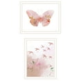 thumbnail image 1 of Trendy Decor 4U 2- Piece Vignette Meadow Flora Birds and Butterflies Framed Wall Art for Living Room, Abstract Wall Art Print for Home Decor, Bedroom Wall Art by Bluebird, 1 of 1