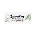 thumbnail image 1 of Trendy Decor 4U "The Laundry Room" Framed Wall Art, Modern Home Décor White Framed Print for Living Room, Bedroom & Farmhouse Wall Decoration by Cindy Jacobs 39"x15", 1 of 2
