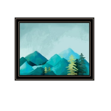 Trendy Decor 4U "Adventure Awaits I" Framed Wall Art-Color:Black,Style:FrameType1