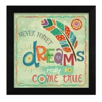 Dreams Come True By Mollie B Printed Wall Art Wood Multi-Color