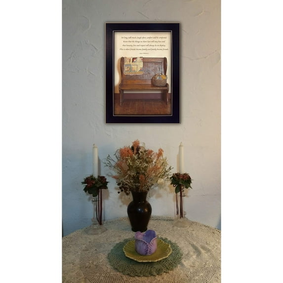 Trendy Decor 4U Contemporary "Friends Become Family" Framed Print Wall Art by Susan Boyer