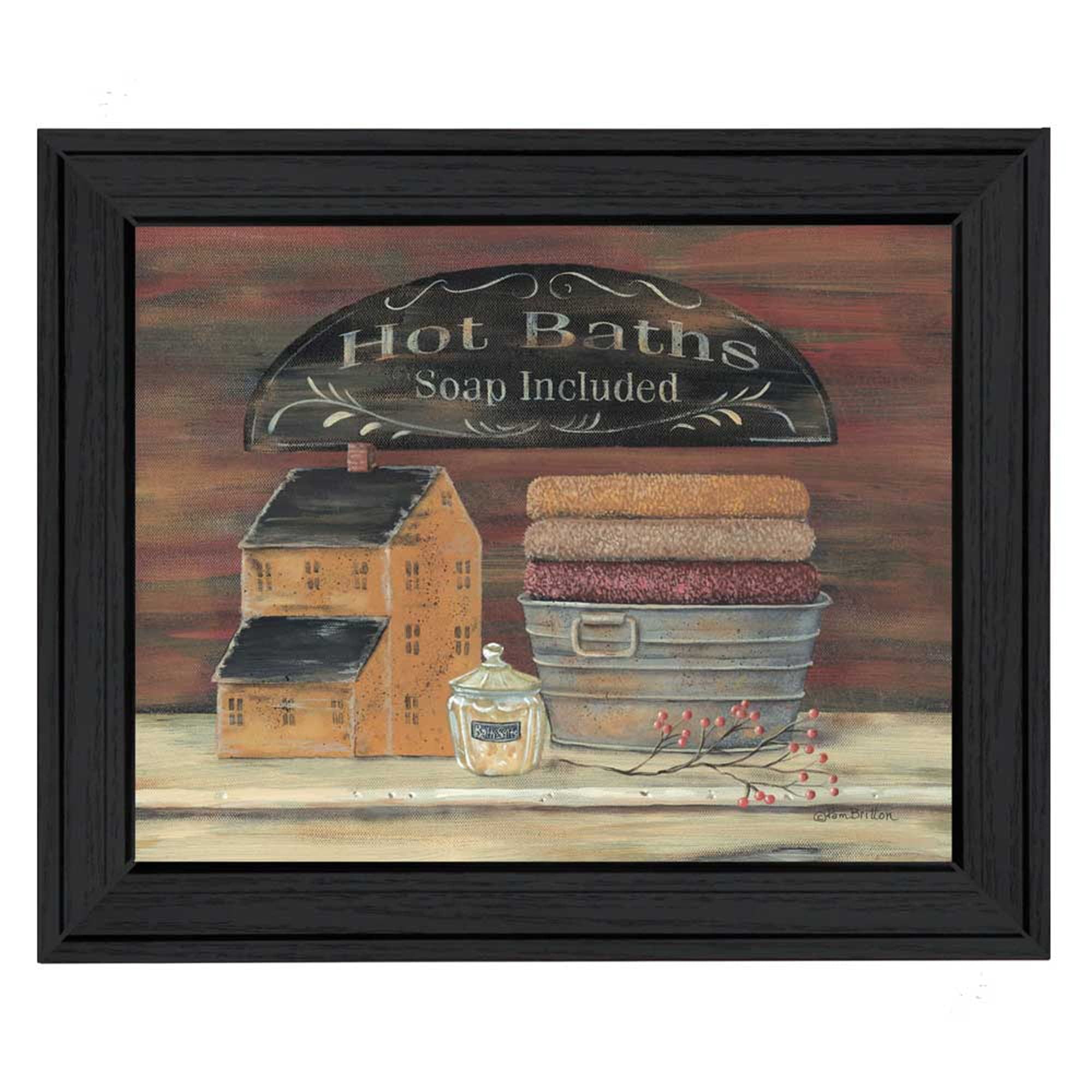 Rustic Multicolor Framed Canvas Print Wall Art, 16" x 13"