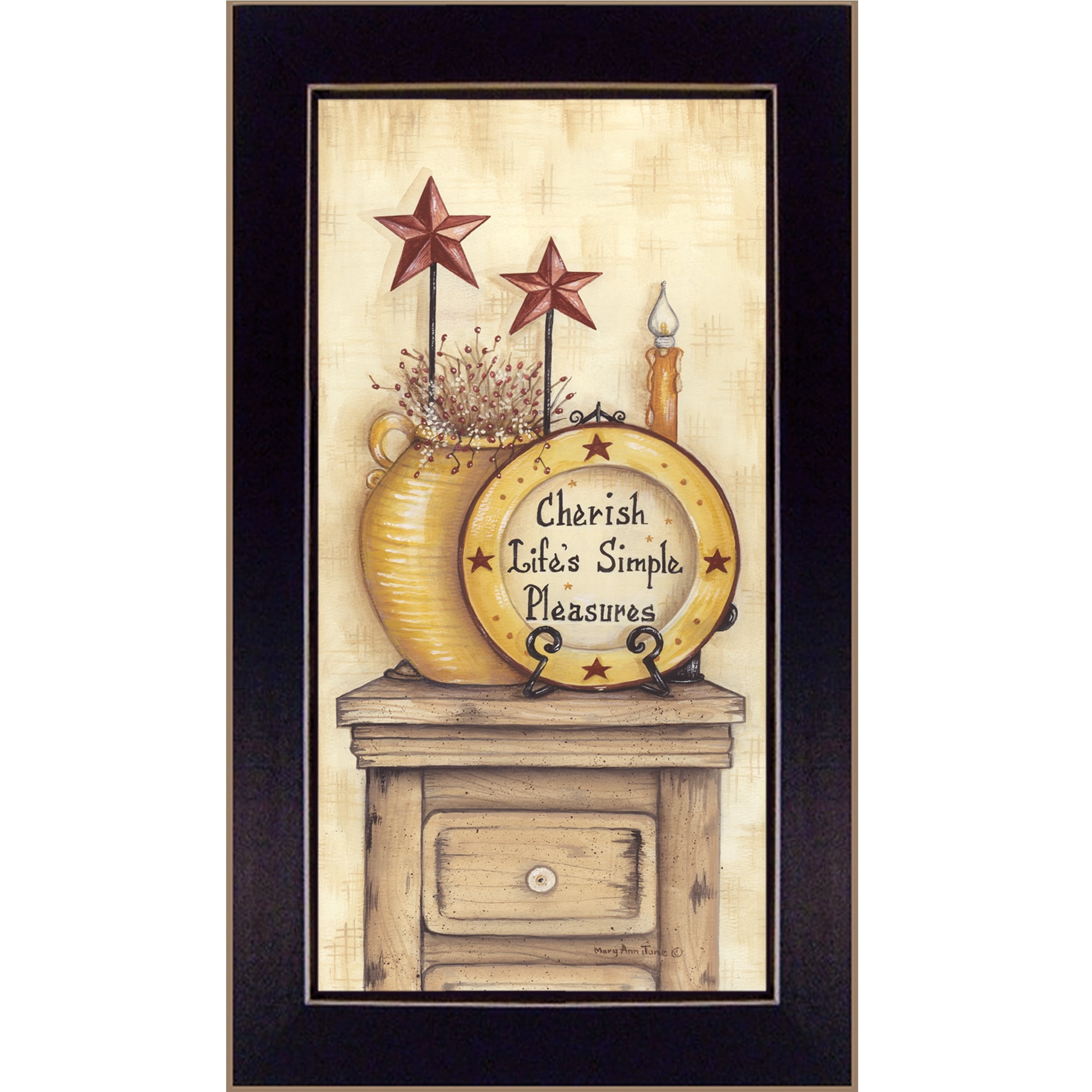 Rustic Multicolor Framed Canvas Print Wall Art
