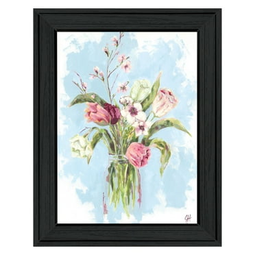 Trendy Decor 4U "Flourish" Framed Wall Art-Color:Black,Style:FrameType1