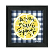 Trendy Decor 4U "Main Squeeze" Framed Wall Art-Color:Black,Style:FrameType1
