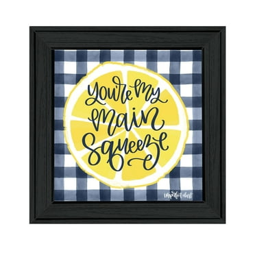 Trendy Decor 4U "Main Squeeze" Framed Wall Art-Color:Black,Style:FrameType1