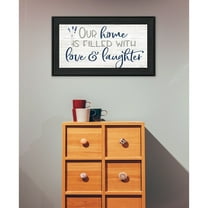 Trendy Decor 4U "Our Home" Framed Wall Art-Color:Black,Style:FrameType1