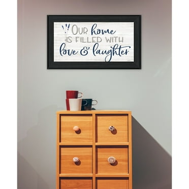 Trendy Decor 4U "Our Home" Framed Wall Art-Color:Black,Style:FrameType1