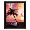 thumbnail image 1 of Trendy Decor 4U "Palm Tree Sunset" Framed Wall Art, Modern Home Décor Black Framed Print for Living Room, Bedroom & Farmhouse Wall Decoration by Bluebird Barn 14"X18", 1 of 2