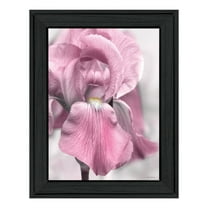 Trendy Decor 4U "Pink Iris" Framed Wall Art-Color:Black,Style:FrameType1