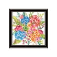 thumbnail image 1 of Trendy Decor 4U "Spring Floral I" Framed Wall Art, Modern Home Décor Black Framed Print for Living Room, Bedroom & Farmhouse Wall Decoration by Heidi Kuntz 14"x14", 1 of 2