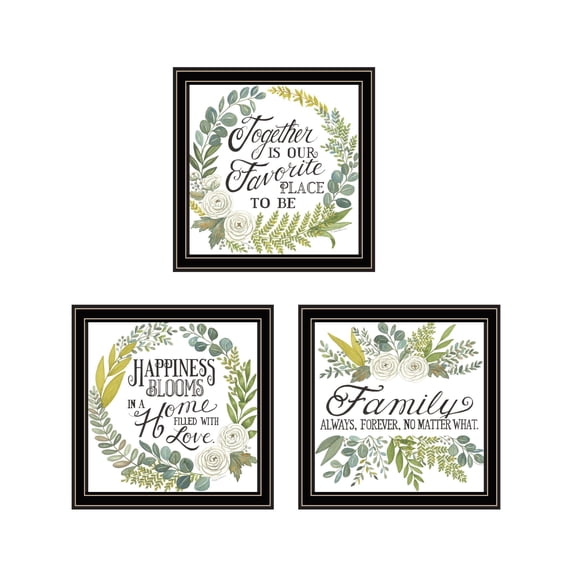 Trendy Decor 4U "Together Is Our Favorite Place to Be!" Framed Wall Art for Living Room, Wall Art Print for Home Decor, Bedroom Wall Art by Deb Strain