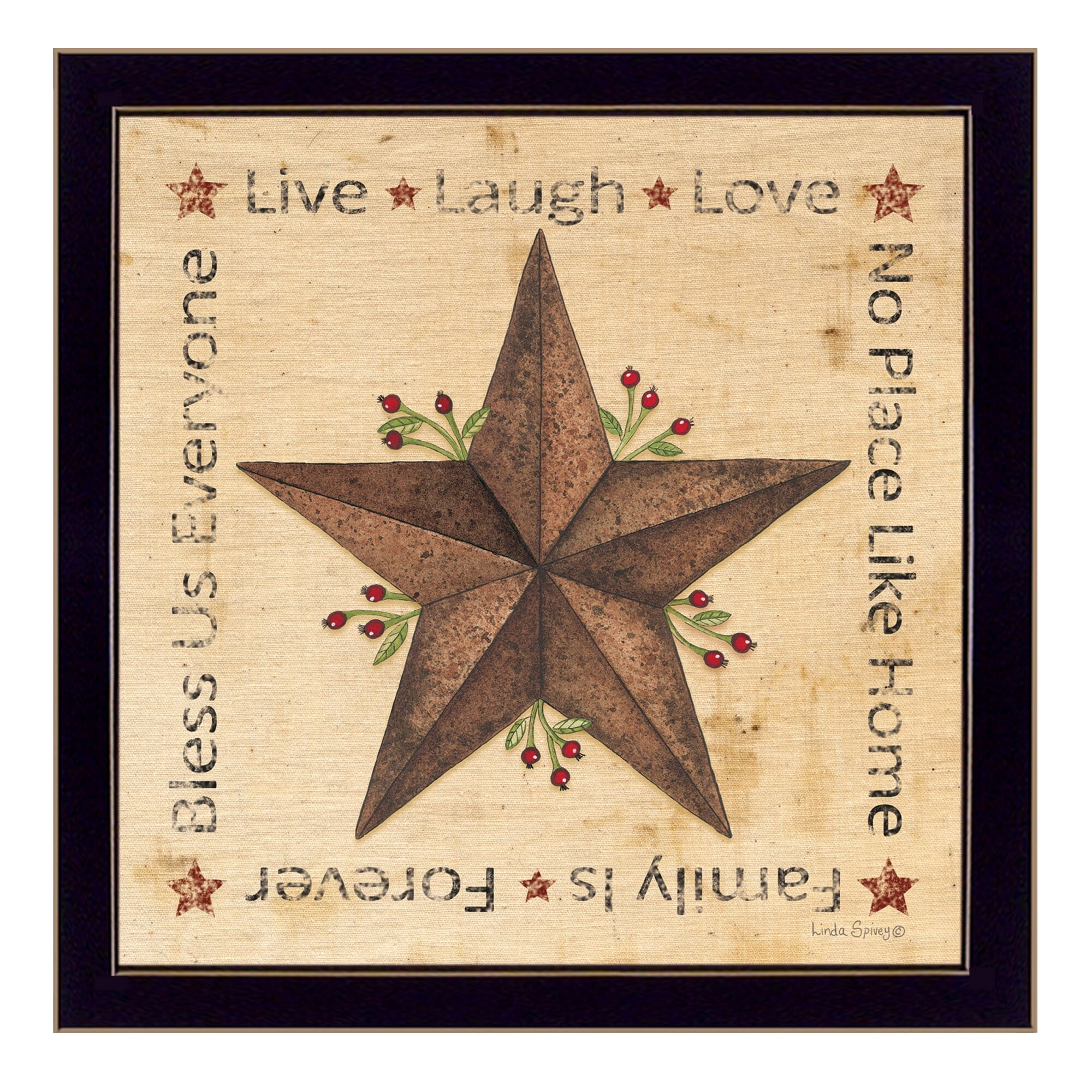 Black Framed Kids' Canvas Art with Inspirational Quote
