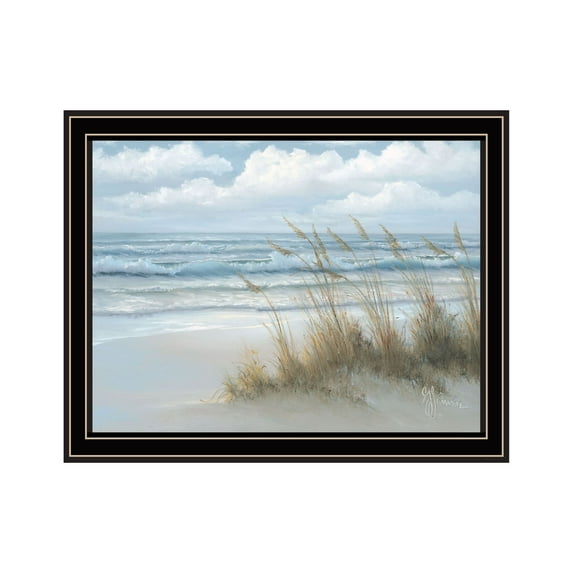 Trendy Decor 4U TrendyDecor4U Coastal "Sea Oats" Framed Print Wall Art Multi