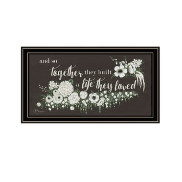 Trendy Decor 4U TrendyDecor4U Contemporary "Together They Built" Framed Print Wall Art Multi