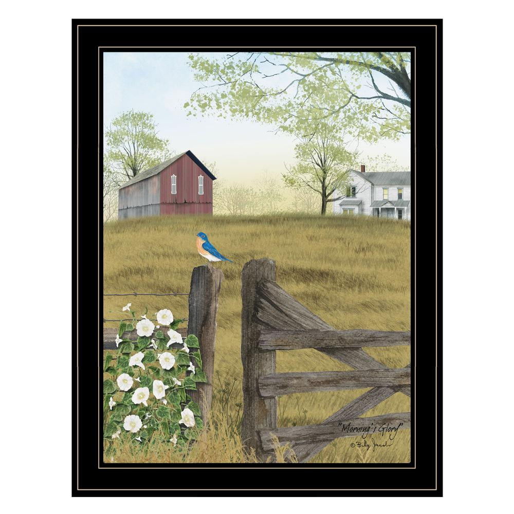 Morning's Glory Earthtone Pastoral Framed Print Wall Art
