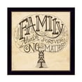 thumbnail image 1 of "Family - Always and Forever" By Deb Strain, Printed Wall Art, Black Frame, 1 of 3