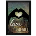 thumbnail image 1 of Trendy Decor4U "Love with all Your Heart" By Marla Rae, Printed Wall Art, Ready To Hang Framed Poster, Black Frame - Finish:Multi,Size:14"L x 1"W x 10"H-Finish:Multi,Size:14"L x 1"W x 10"H, 1 of 3