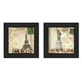 thumbnail image 1 of Trendy Decor4U "Post Cards" Collection By Dee Dee, Printed Wall Art, Ready To Hang Framed Poster, Black Frame - Finish:Multi-Finish:Multi, 1 of 4