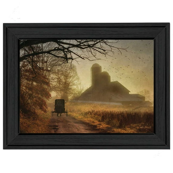 Trendy Decor4U "Sunday Morning" By Lori Deiter, Printed Wall Art, Ready To Hang Framed Poster, Black Frame - Finish:Multi,Size:10"L x 1"W x 14"H-Finish:Multi,Size:10"L x 1"W x 14"H