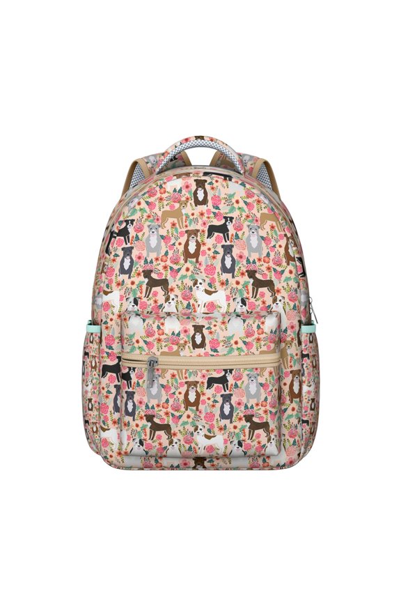 "Trendy Dog Backpack - Roomy & Water-Resistant for Students & Workers, Cute Pet-Themed Design, Multiple Pockets for Organization"