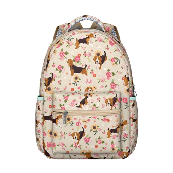 "Trendy Dog Lover’s School Bag - Water-Resistant & Lightweight for College & Commute, Cute Design, Great Gift for Pet Fans"