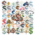 thumbnail image 1 of Trendy Dollar Sign Theme Stickers, Waterproof Dollar Sign Theme Sticker for Water Bottle Laptop Phone Cases Planner Skateboard Luggage Helmet Party Favor Decor, Ideal for Adults Teens Teacher Rewards, 1 of 9