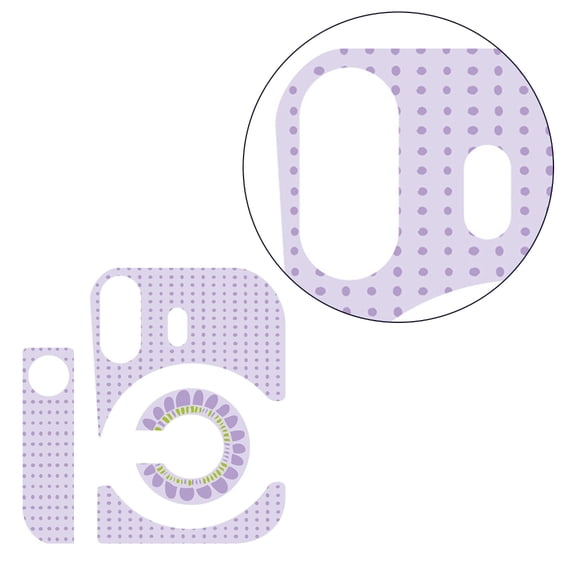 Trendy Dot Stickers Eye catching Sticker with Dots & Flowers Pattern for Mini12 Camera Make Your Pictures Stands Out