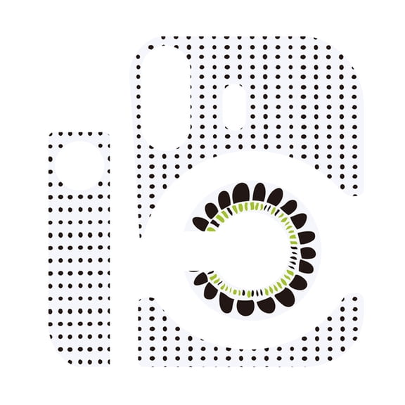 Trendy Dot Stickers Eye catching Sticker with Dots & Flowers Pattern for Mini12 Camera Make Your Pictures Stands Out