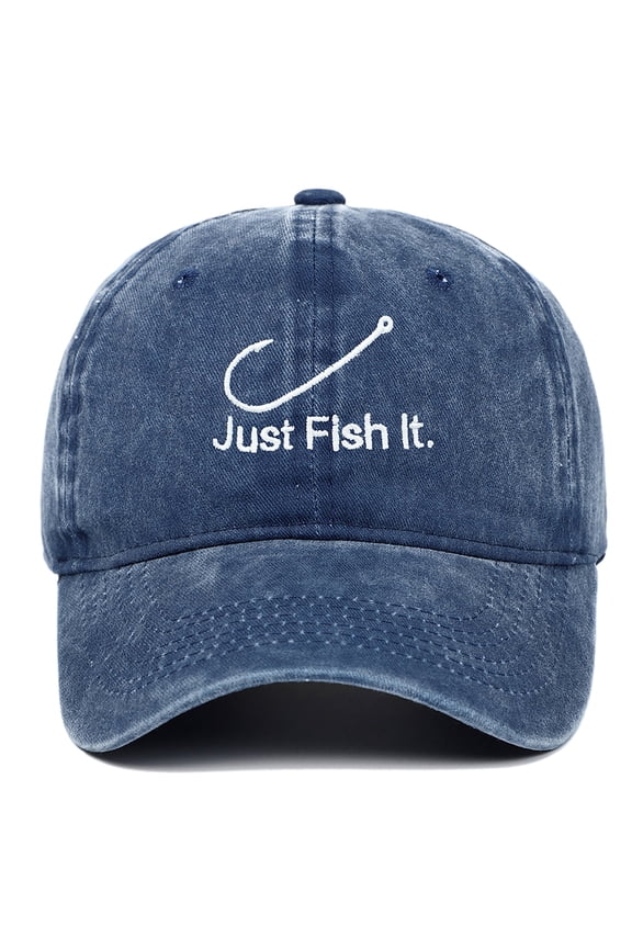 Trendy Embroidered Letter Baseball Cap Vintage Washed Style Cotton Dad Hat for Men and Women