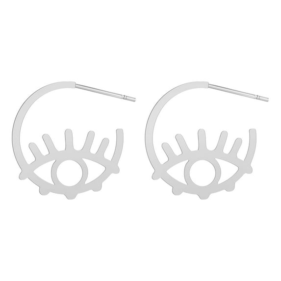 Trendy Ethnic Evil Eye Drop Earrings For Women Vintage Turkish Geometric Circle Statement Dangle Earring Jewelry Gift