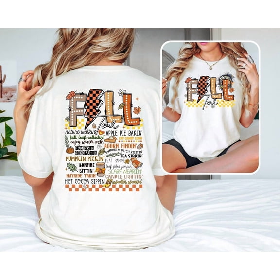 Trendy Fall Shirts Fall Vibes Tshirt, Retro Fall Tour ,Autumn, Retro Fall Tour ,Trendy Fall Shirts All Size S-5XL