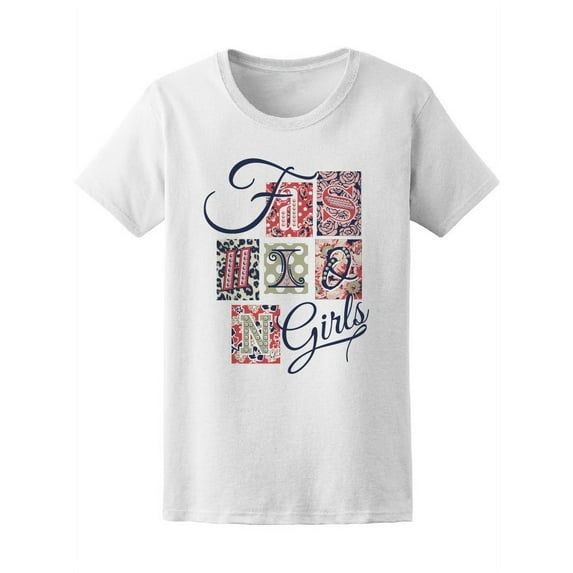 Trendy Fashion Girls T-Shirt Women -Image by Shutterstock, Female Medium