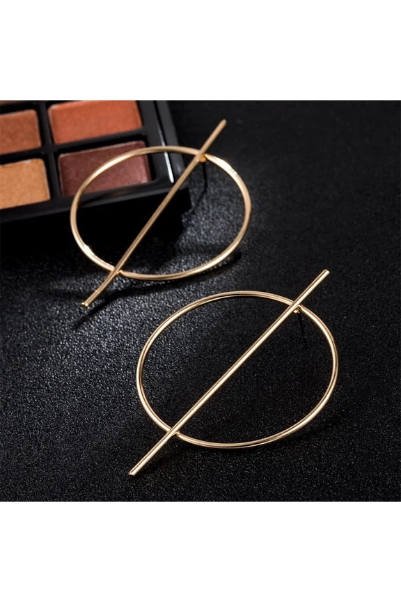 Trendy Fashion Punk Hoops Gold Plated Big Round Statement Bohemian Hoop Earrings for Women