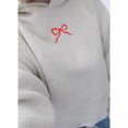 thumbnail image 1 of Trendy Floral Bows Pattern Sweatshirt for Women Soft Polyester Fabric Casual Hoodie Long Sleeve Oversized Pullover Top, 1 of 8