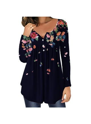 Trendy Womens Fall Fashion Long Sleeve T Shirts Loose Tunic