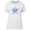 thumbnail image 1 of Trendy Floral Unicorn T-Shirt Women -Image by Shutterstock, Female x-Large, 1 of 4