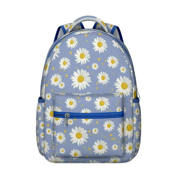 "Trendy Flowers Backpack - Sunflower Design School Bag for Women, Durable & Water-Resistant, Large Capacity for Books, Laptop, Perfect for College & Work"
