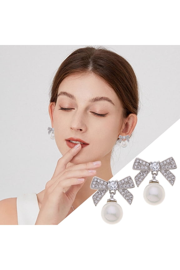 Trendy Full Zircon Earrings Elegant Crossing Design Sparkling Statement Jewelry for Women Stylish Party Accessories