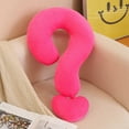 Trendy Geometric Pattern Question Mark Neck Pillow Sofa Street Travel U