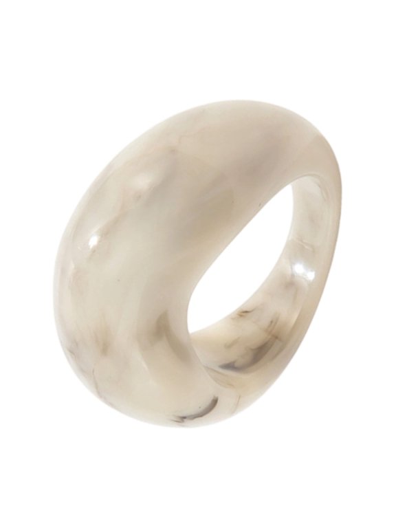 Trendy Geometric Resin Rings Marbled Color Stackable Joint Rings Unisex Accessory Fashion Statement Finger Accessories