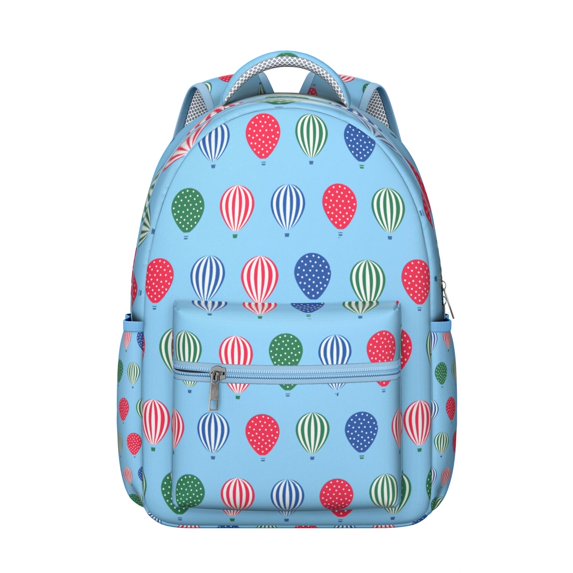 Trendy Geometric Shapes Texture Print Backpack, Durable Laptop Bookbag for College, School, Work, Large Capacity Travel Daypack with Organizer, Gift Idea