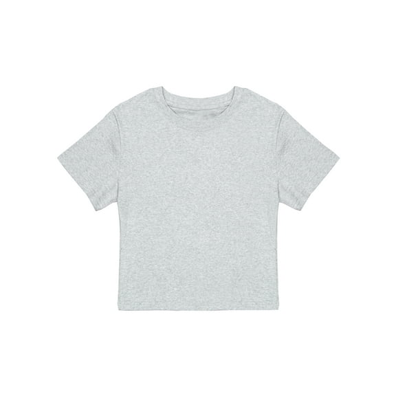 Trendy Girl Versatile Basic Short T-Shirt