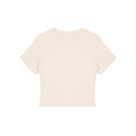 Trendy Girl Versatile Basic Short T-Shirt