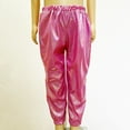 thumbnail image 1 of Trendy Girls Harem Dance Pants Sparkly Metallic Loose Fit for Hop Modern Street Style, 1 of 3