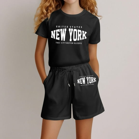 Trendy Girls Outfits Set 2-Piece Casual Wear for Ages 2 to 14 Comfortable and Stylish Everyday Attire for Parties and Outdoor Activities