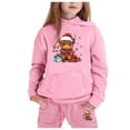 thumbnail image 1 of Trendy Girls Outfits Set with Long Sleeved Hooded Sweater and Comfortable Pants for Stylish Kids, 1 of 2