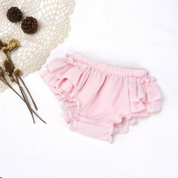 Trendy Girls Pants Soft Summer Ruffle Shorts Comfortable Outfit Casual Toddler Bottoms Wear